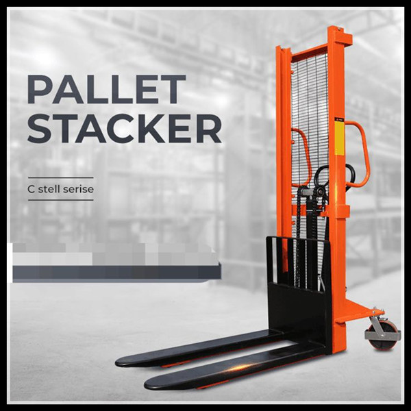 2 Ton 1.6M Hand Pallet Manual Stacker Hydraulic Manual Forklift 