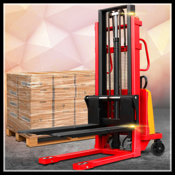 Cheap Price Semi-Electric Stacker Hydraulic Pallet Forklift Lifting Stacker 