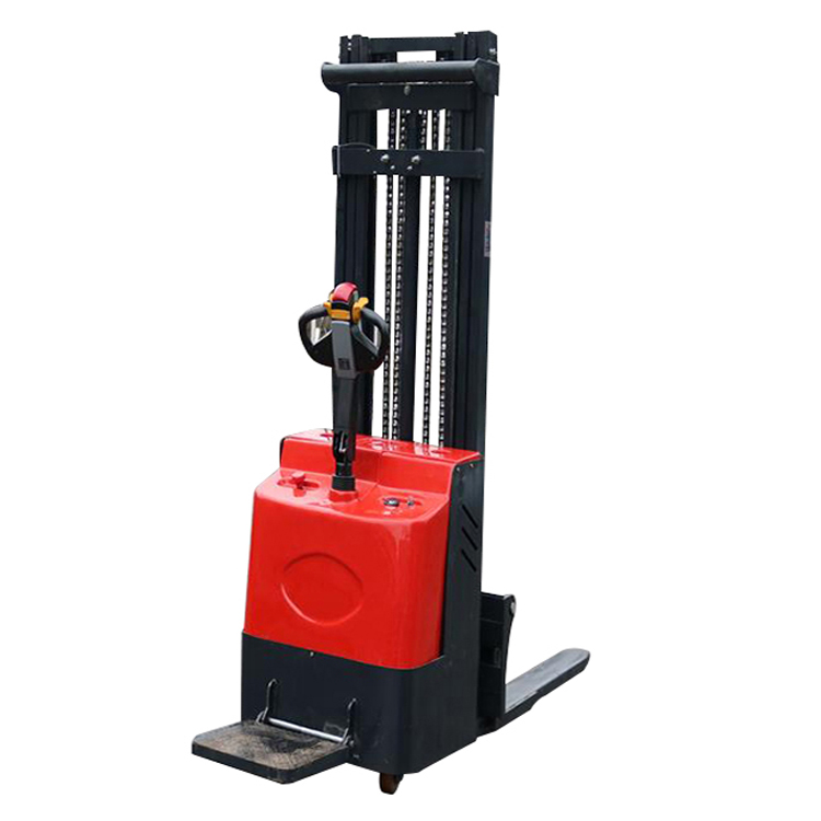 full electric pallet stacker forklift with walking type 
