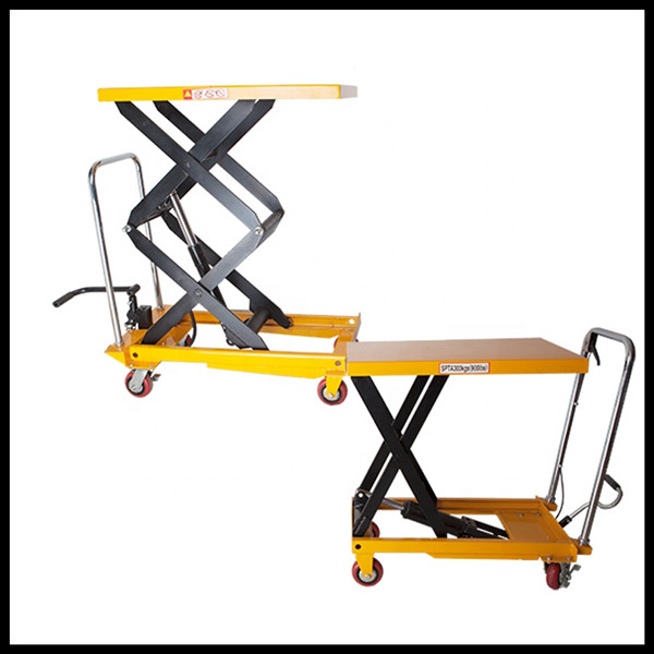 Portable Manual Hydraulic Small Scissor lift Table Trolley