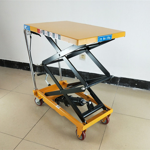 Hydraulic Double Scissors Lift Table 350Kg Hydraulic Lift Table Cart Hydraulic Scissor Lift Table Price