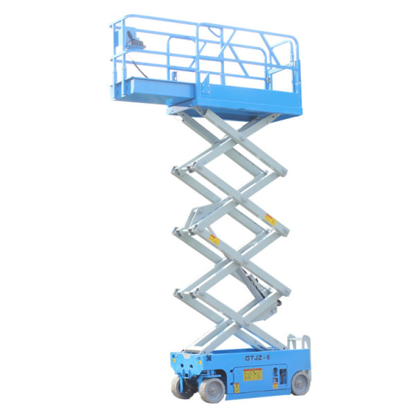 China supply heavy duty 8m lifting height battery Power self propelling electric Scissor Lift Table used as aerial work platform 