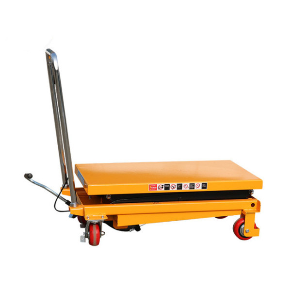 Mobile Hydraulic Scissor Lift Table / 500kg Portable Hydraulic Lift Hand Trolley