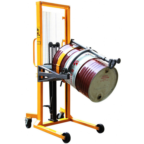55 gallon hydraulic oil drum hand lift barrel stacker 